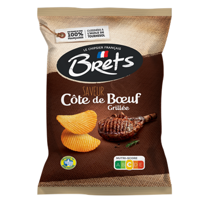 Chips Brets ondulées saveur Côte de B&#0156;uf Grillée 125 g