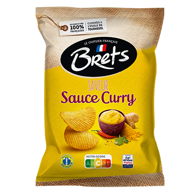 Chips Brets ondulées saveur Sauce curry 125 g
