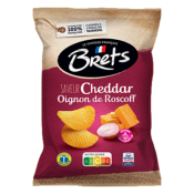 Chips Brets ondulées saveur Cheddar Oignons de Roscoff 125 g