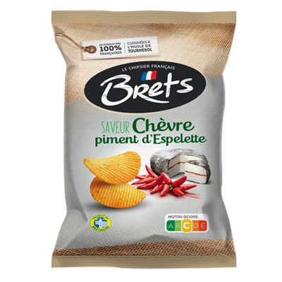 Chips Brets ondulées saveur Chèvre & Piment d'Espelette 125 g