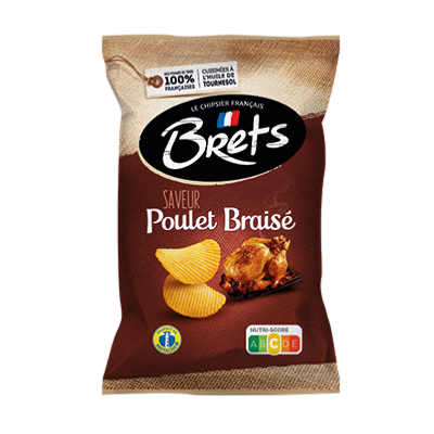 Chips Brets ondulées saveur Poulet Braisé 40g