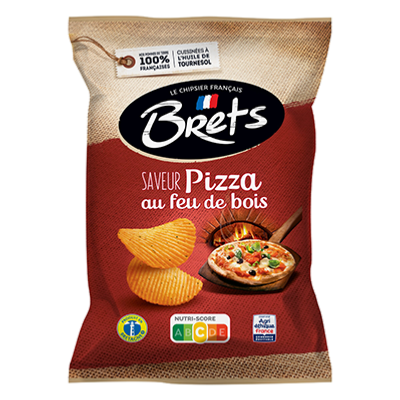 Chips Brets ondulées saveur Pizza au Feu de Bois 125 g