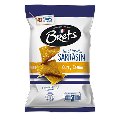 Brets Chips de Sarrasin Curry Crème 120g