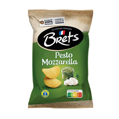 Chips Brets ondulées saveur Pesto Mozzarella 40g
