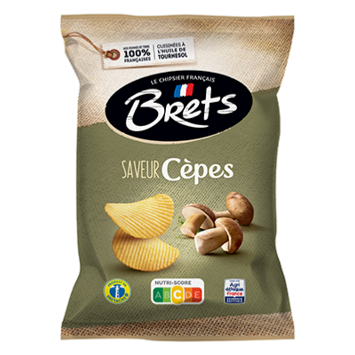 Chips Brets ondulée aux Cèpes 125g