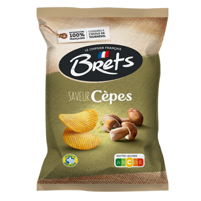Chips Brets ondulée aux Cèpes 125g