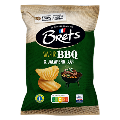 Chips Brets ondulées saveur BBQ & Jalapeño - 125 g