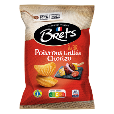 Chips Brets ondulées saveur Poivrons Grillés Chorizo 125 g