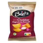 Chips Brets ondulées saveur Cheddar Oignons de Roscoff 125 g