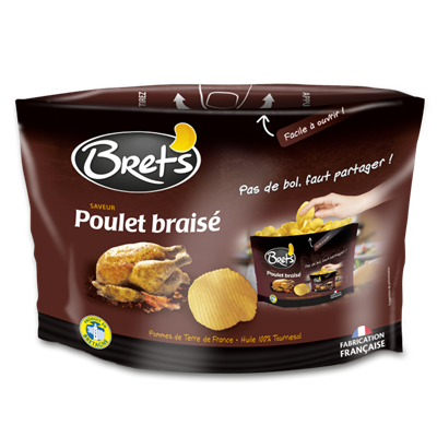Chips Brets Poulet Braisé Party Pack 165g
