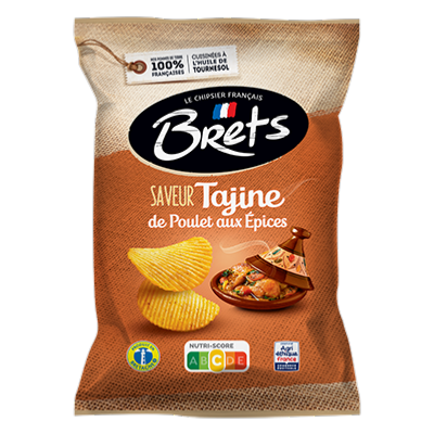 Chips Brets ondulées saveur tajine de poulet aux épices - 125 g