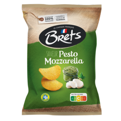 Chips Brets ondulée saveur Pesto Mozzarella 125g