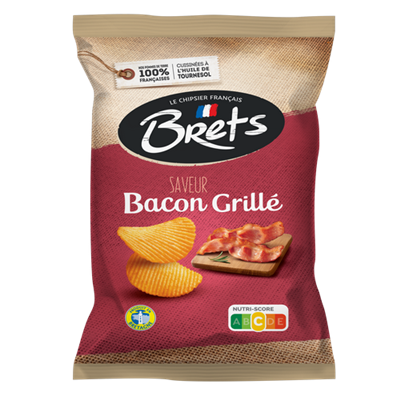 Chips Brets ondulée saveur Bacon Grillé 125g