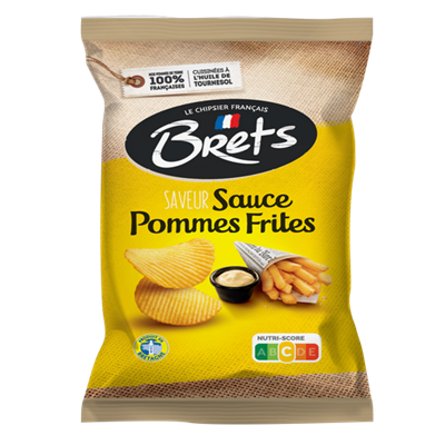 Chips Brets ondulée saveur Sauce Pommes Frites 125g
