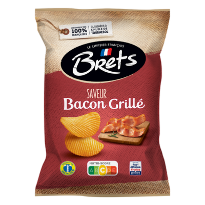 Chips Brets ondulée saveur Bacon Grillé 125g