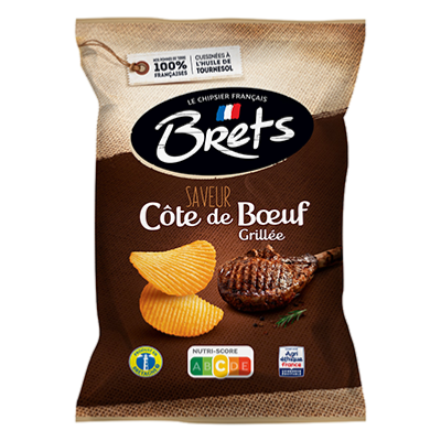 Chips Brets ondulées saveur Côte de Buf Grillée 125 g